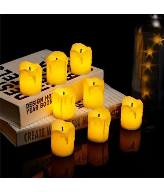 RAMDEV ENTERPRISE - LED Candle Battery Opearted Multi ( Pack of 6 )