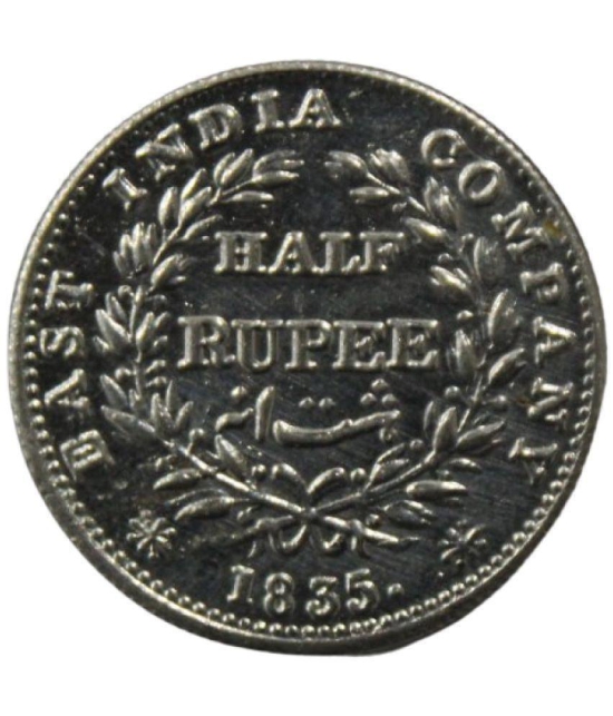 PRIDE INDIA - Half Rupee 1835 - British India Rare 1 Numismatic Coins