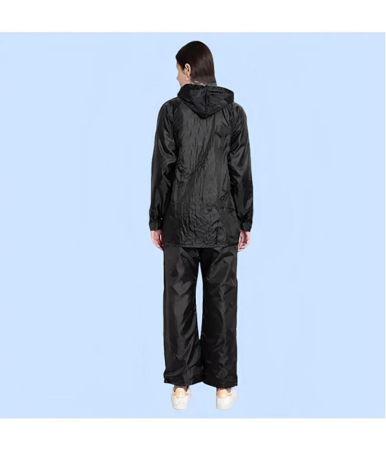 PPTHEFASHIONHUB Long Raincoat - Black - None