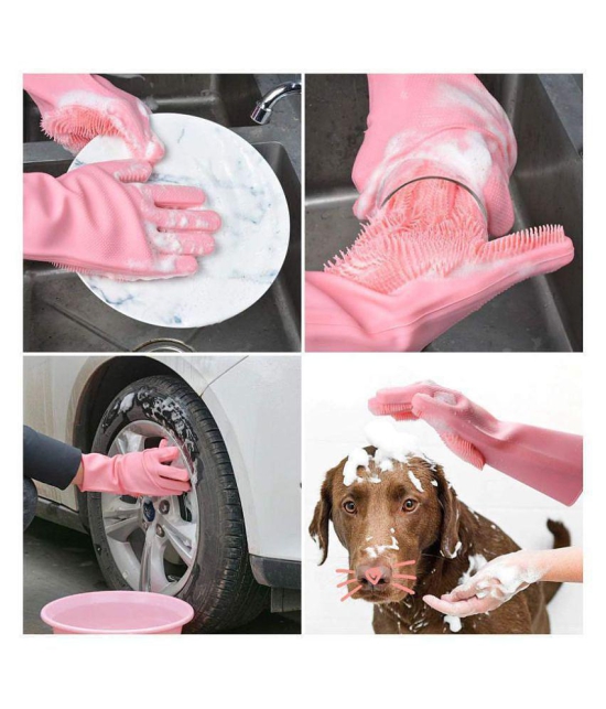 Metroplus Kitchenware Rubber Standard Size Cleaning Glove SILICONE HAND GLOVES