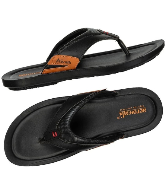 Aerowalk - Black Mens Daily Slipper - None