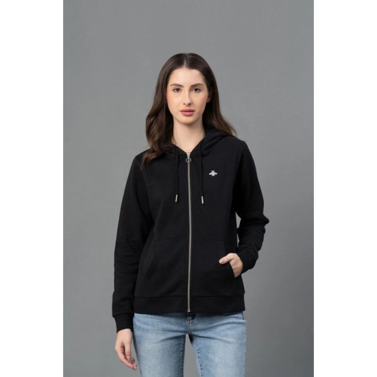 Mode By RedTape Women Black Solid Hoodie