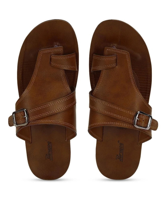 Paragon Tan Mens Leather Slipper - None