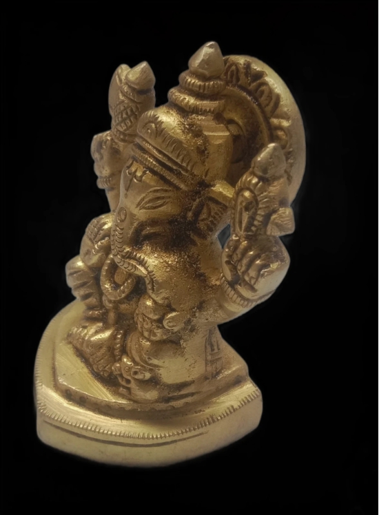 VRINDA METAL ART Brass Ganesh Idol  Idol