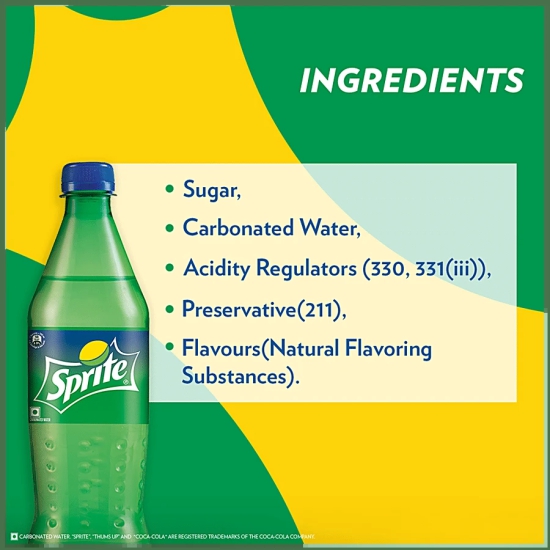 Sprite Soft Drink, 600 Ml Pet Bottle