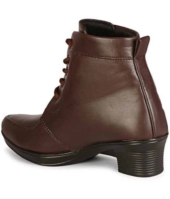 Commander Shoes - Brown Womens Ankle Length Boots - None