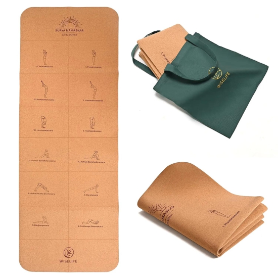 Foldable Cork Yoga Mat (1MM)