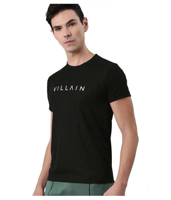 VILLAIN Black Polyester T-Shirt - L