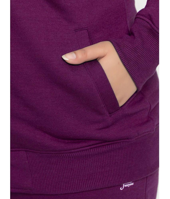 YHA Fleece Womens Zippered Sweatshirt ( Purple ) - None