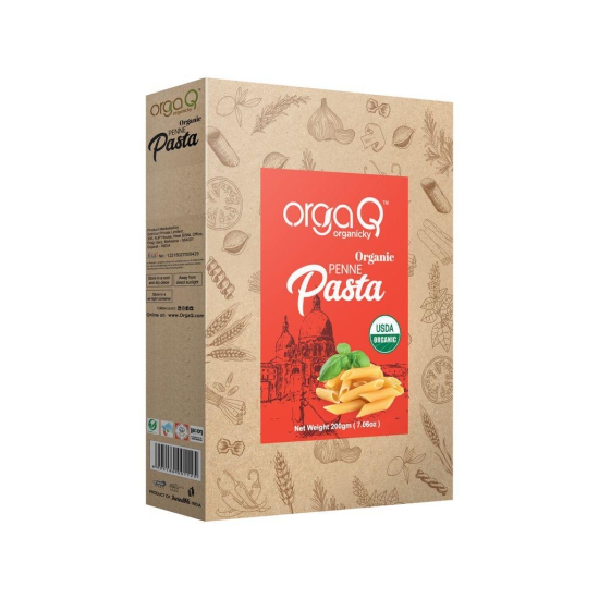 Orgaq Organicky Organic Penne Pasta Healthy and Delicious for Snacks - 200 Grams