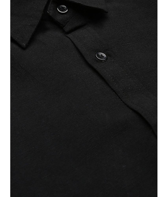 KLOSET By RIAG 100% Cotton Regular Fit Solids Full Sleeves Men's Casual Shirt - Black ( Pack of 1 ) - None