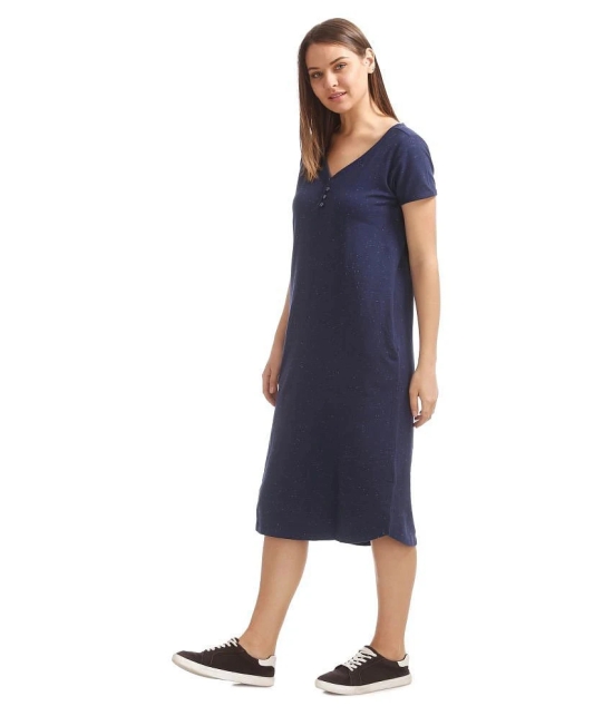 Sugr Cotton Blue Shirt Dress - S