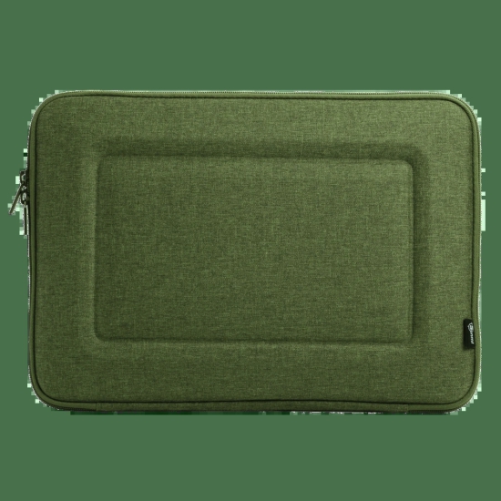 Sunmi Polyester Laptop Hard Shell Sleeve for 14 Inch Laptop (Inner Smooth Velvet Lining, Green)