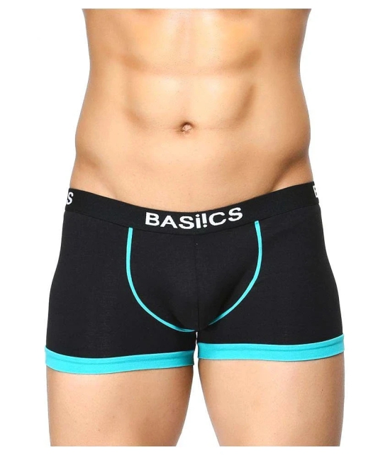 BASIICS By La Intimo - Black Cotton Mens Trunks ( Pack of 2 ) - XL