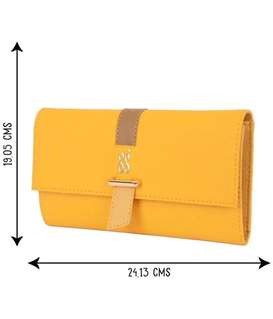 Baggit PU Yellow Womens Regular Wallet ( Pack of 1 ) - Yellow