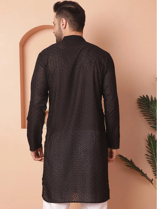 Chikankari Pure Cotton Kurtas-XL