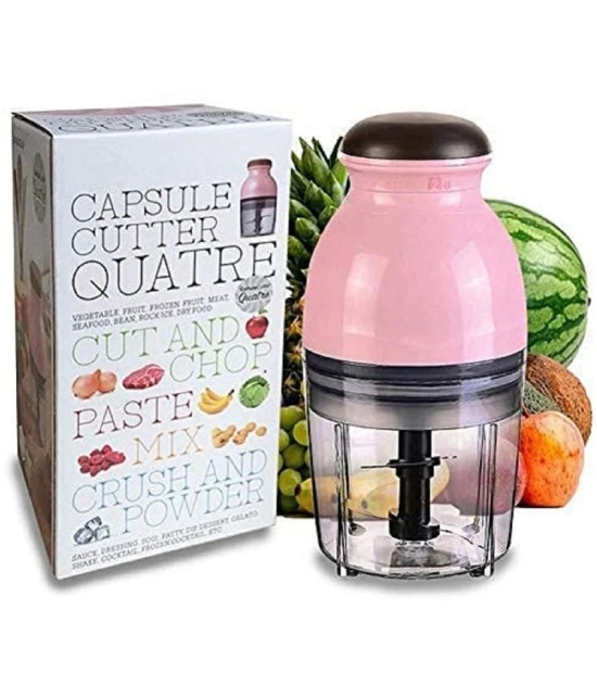 SG Pink Acrylic Electric Chopper 480 ml ( Pack of 1 ) - Pink