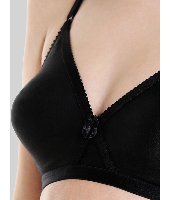 Bodycare Black Cotton Blend Non Padded Womens Everyday Bra ( Pack of 1 ) - None