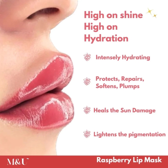 Mini Raspberry Hydrating lip mask for Plump lips