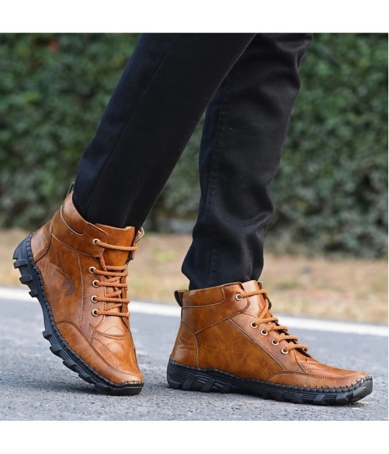 Buy Rising Wolf Tan Mens Casual Boots Online in India Snapdeal
