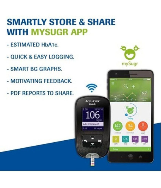 Accu-Chek Guide Blood Glucose Monitor Kit with 10 Strips, 10 Lancets and a Lancing Device for Accurate Blood Sugar Testing