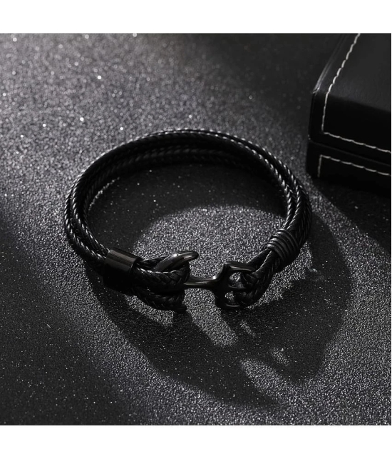 FASHION FRILL Black Bracelet ( Pack of 1 ) - None