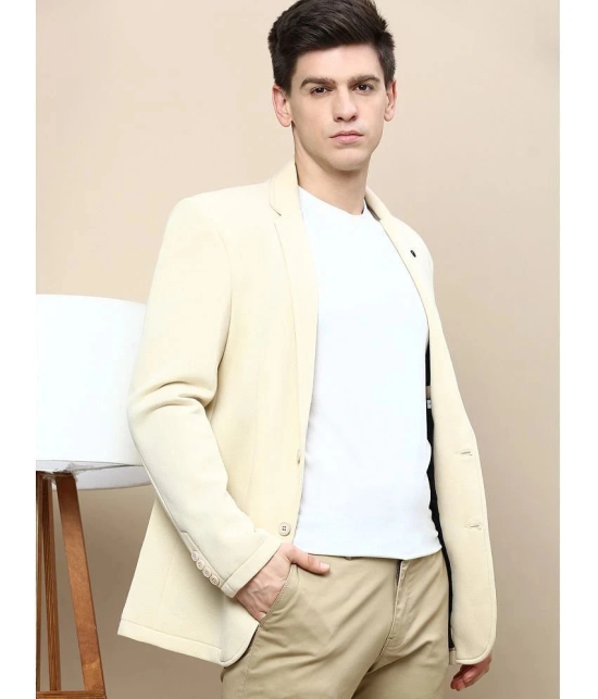 Showoff Cotton Blend Mens Blazer - Cream ( Pack of 1 ) - None