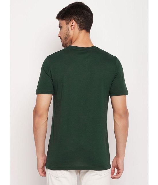 UNIBERRY - Olive Cotton Blend Regular Fit Men's T-Shirt ( Pack of 1 ) - None