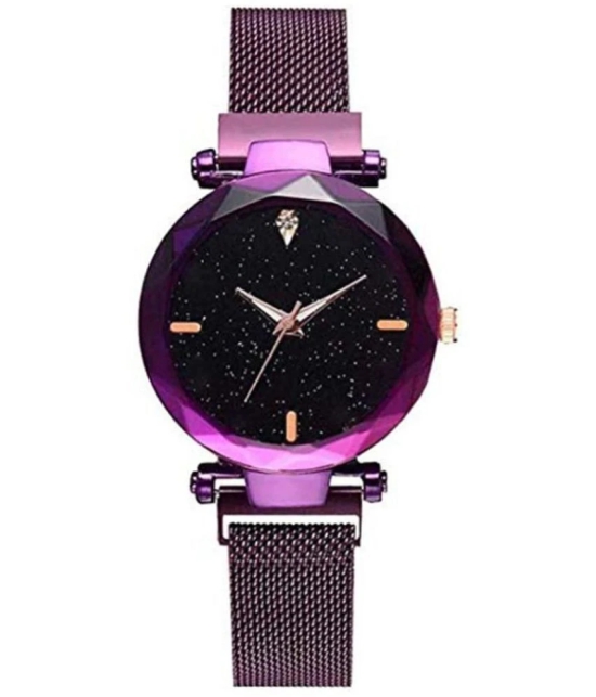 acnos Purple Metal Analog Womens Watch