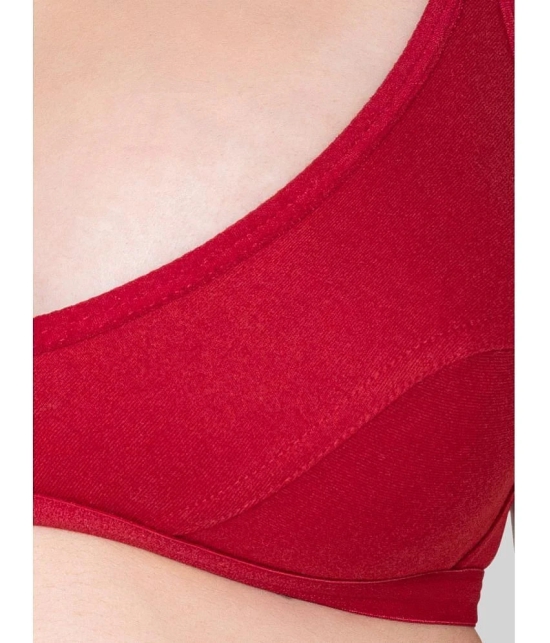 Bodycare Maroon Cotton Blend Non Padded Womens Everyday Bra ( Pack of 1 ) - None