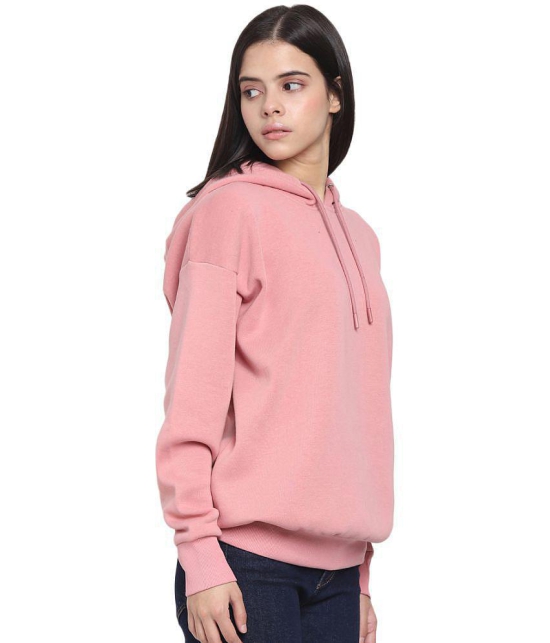 Bewakoof Cotton Pink Hooded Sweatshirt - 2XL