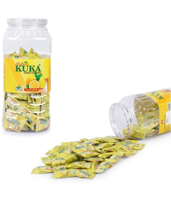 Multani Kuka Cough Lozenges | Throat Soothing Remedy | Tulsi-Lemon |150 Lozenges (Pack of 2)