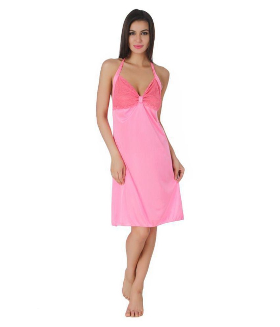 Fasense Cotton Nighty & Night Gowns - Pink - L