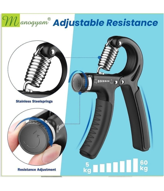 Hand Grip Strenghtner 5-60Kg Adjustable Resistance Wrist& Forearm Trainer Finger - Multi Color