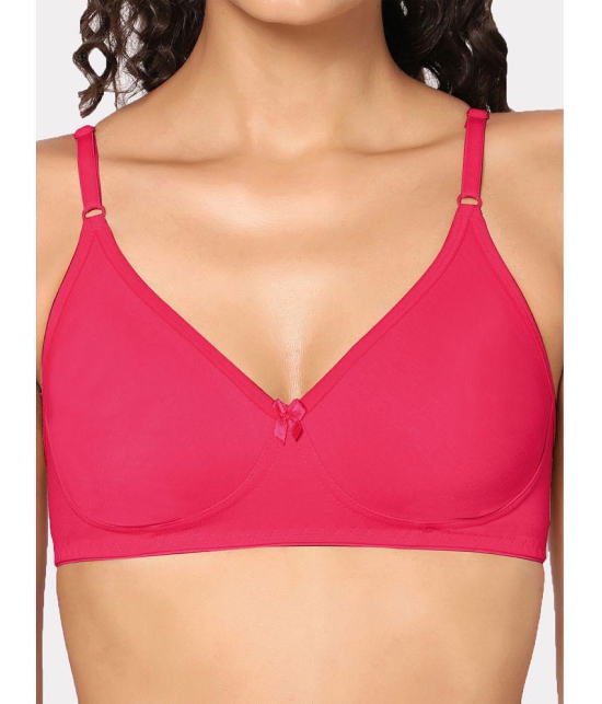 In Shape Lingerie - Magenta Cotton Non Padded Women's T-Shirt Bra ( Pack of 1 ) - None