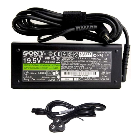 Sony 19.5v 4.7Amp Power Adapter for Sony Bravia TV Smart LED LCD HDTV Screen