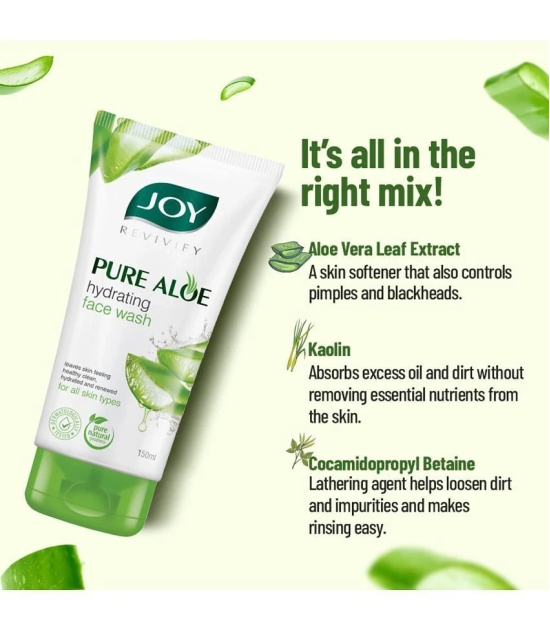 Joy Revivify Pure Aloe Hydrating Face Wash (Pack of 2X150ml)