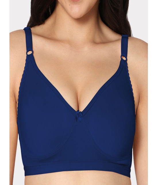 IN CARE LINGERIE - Blue Cotton Non Padded Women''s T-Shirt Bra ( Pack of 1 ) - None