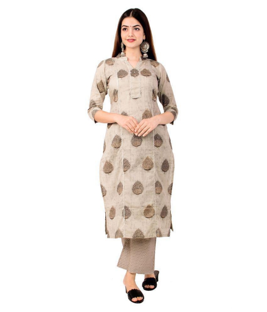 miravan Cotton Kurti With Palazzo - Stitched Suit - XL