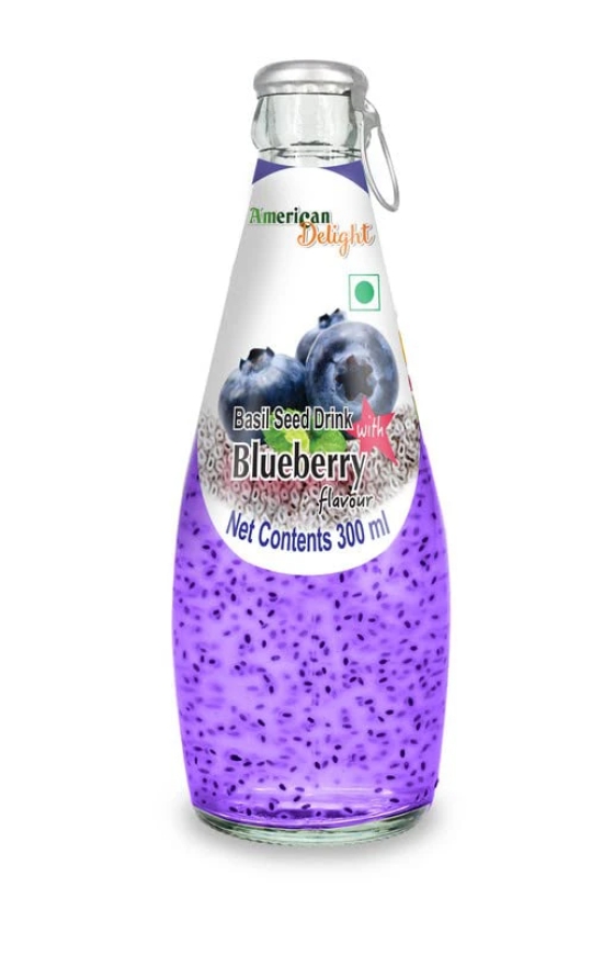 American Delight Basil Drink Blueberry, 290 Ml