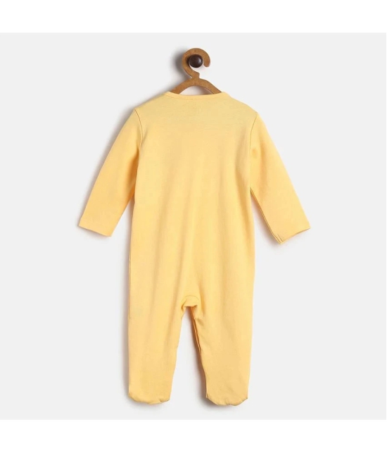 MINI KLUB Pack of 1 Baby Girls Cotton Bodysuit ( Yellow ) - None