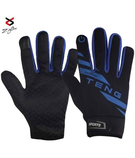 ZAYSOO Full Fingers Nylon Riding Gloves ( Pair of 1 ) - M