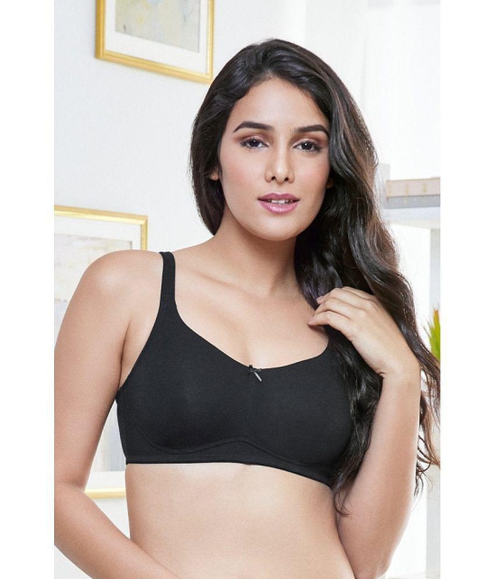 Amante Cotton Seamless bra - Black Single - 36D