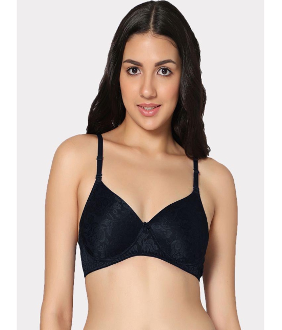 IN CARE LINGERIE - Black Cotton Heavily Padded Women's T-Shirt Bra ( Pack of 1 ) - None