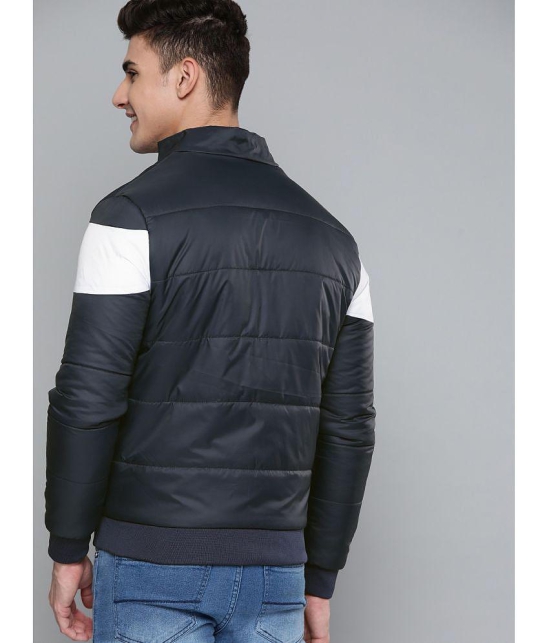 ADORATE Polyester Mens Quilted & Bomber Jacket - Navy Blue ( Pack of 1 ) - None