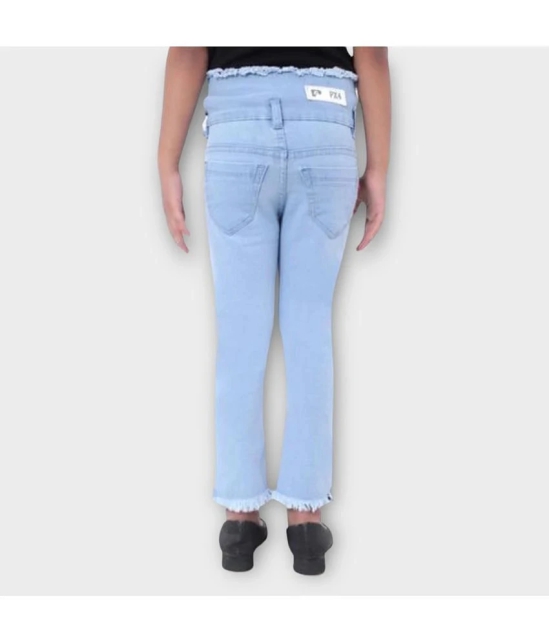 ICONIC ME- Kids Girl Sky Blue Denim Jeans - None