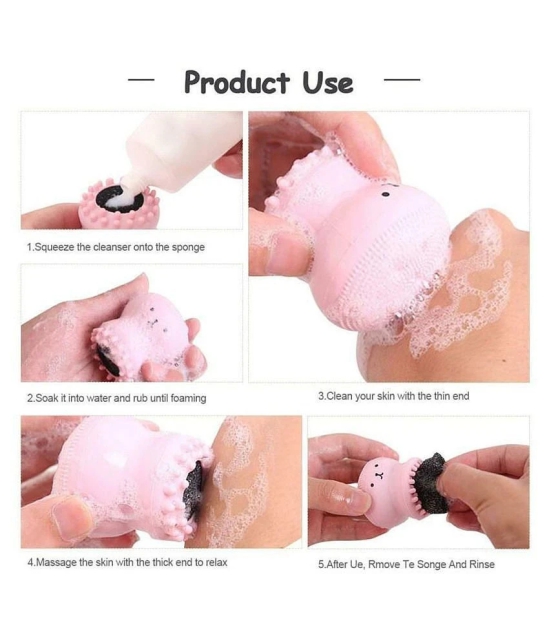 Gatih Silicone Facial Cleansing Brush Face Exfoliator No Handle Face Cleansing Brush