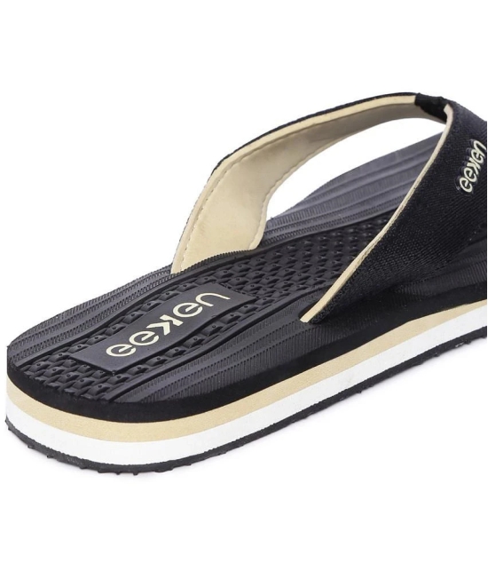 Paragon Black Mens Thong Flip Flop - None