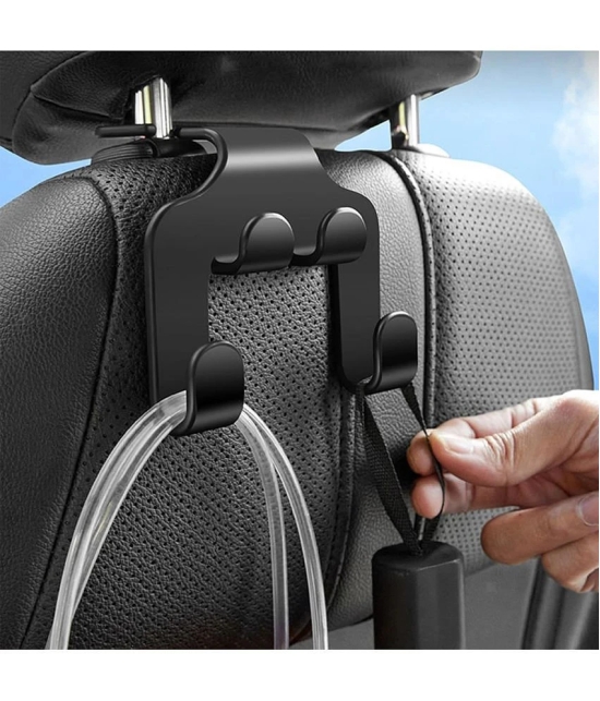 GEEO Hook Type Holder for Headrest Black