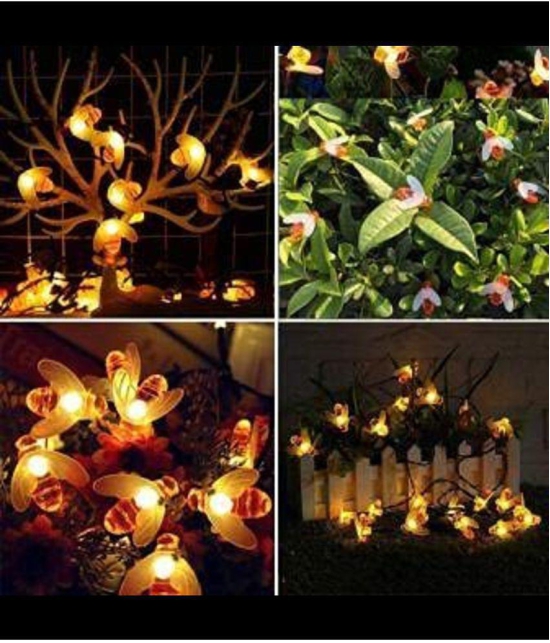 thriftkart - 14 LED Fairy Honeybee  LED String Lights for Festival Party Home Decoration (14 LED Fairy Honeybee) - Yellow